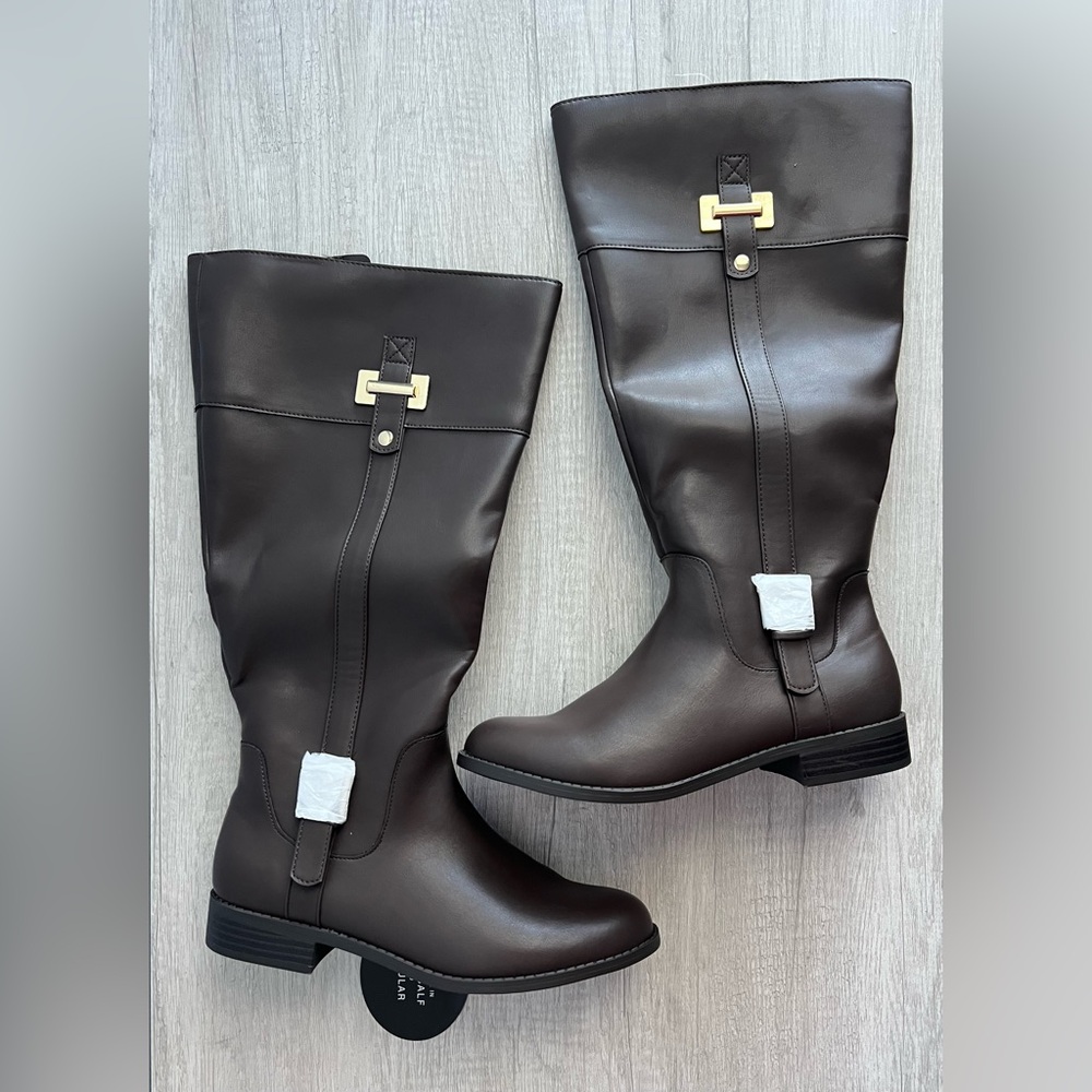Karen Scott Women's Edenn Buckled Riding Boots Size 8.5W - WC